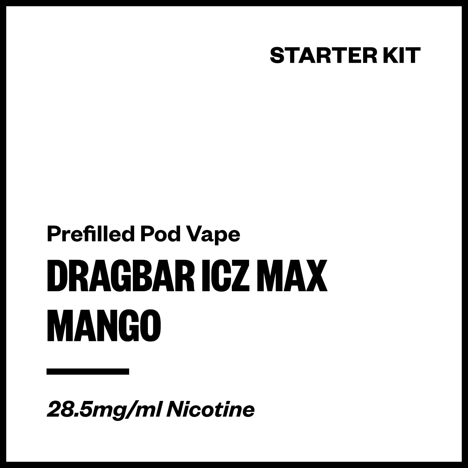 Dragbar ICZ Max - Mango (Starter Kit) | Vapourium NZ