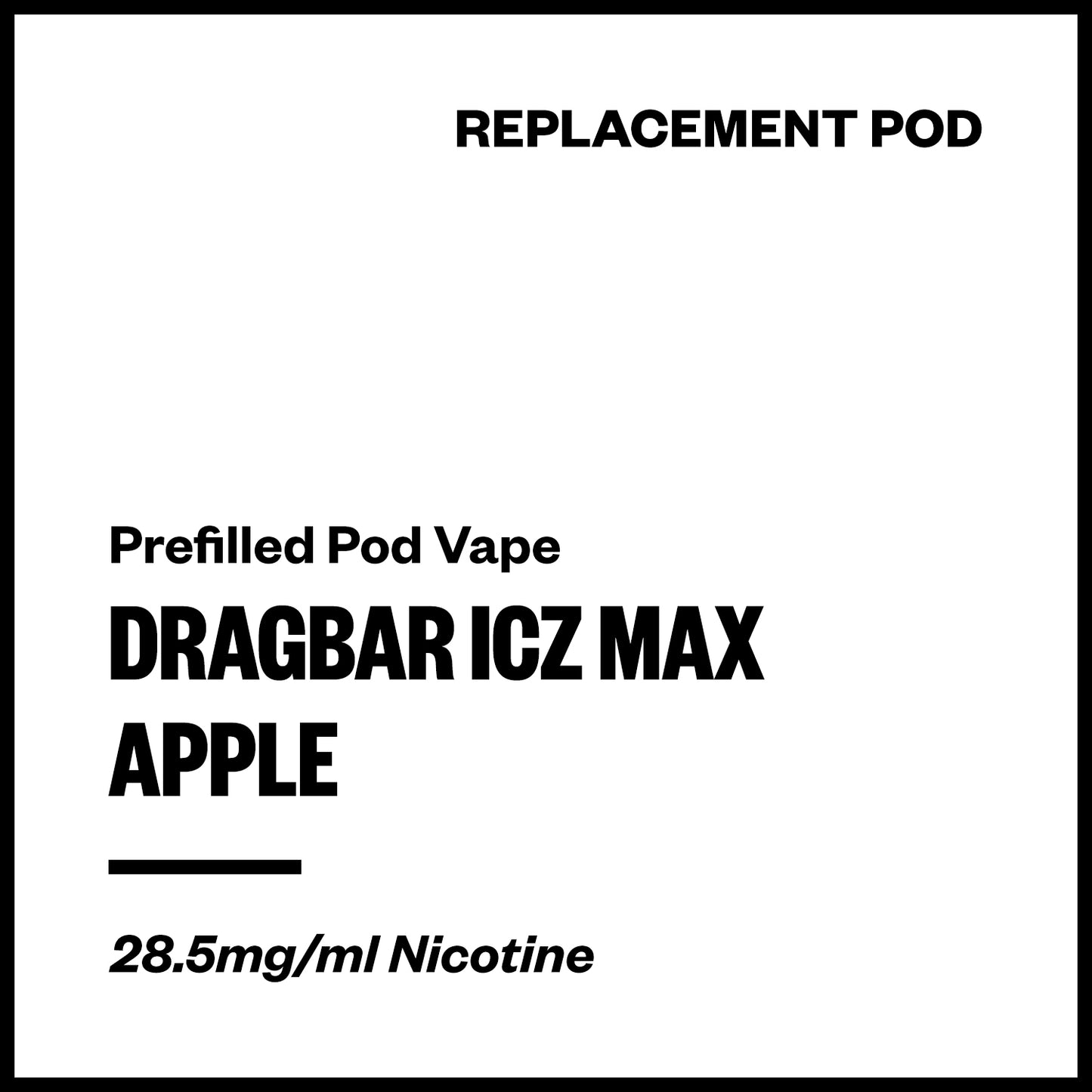 Dragbar ICZ Max - Apple (Replacement Pod) | Vapourium NZ