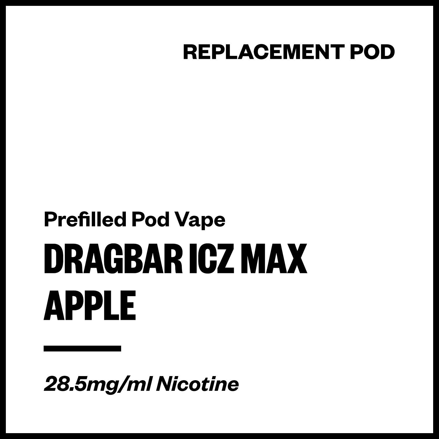 Dragbar ICZ Max - Apple (Replacement Pod) | Vapourium NZ