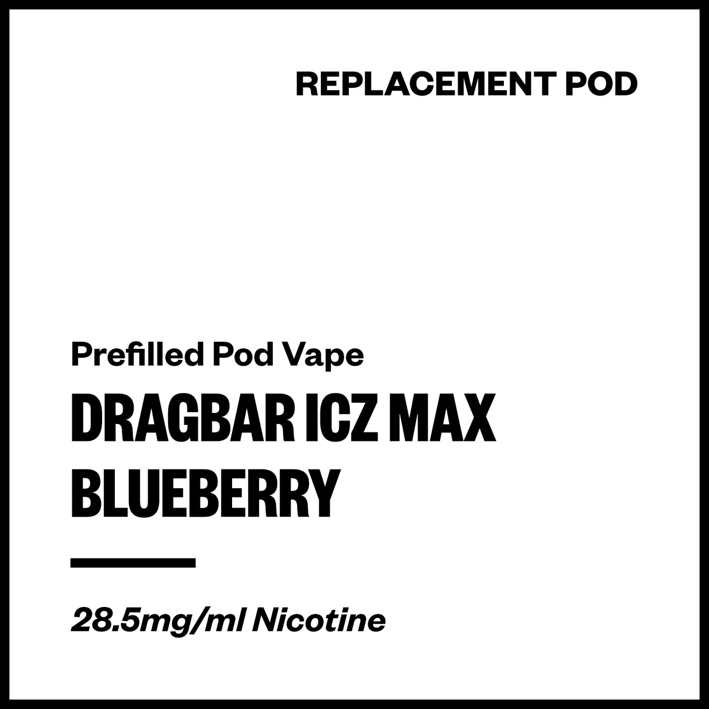 Dragbar ICZ Max - Blueberry (Replacement Pod) | Vapourium NZ