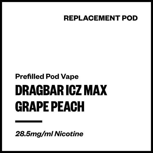 Dragbar ICZ Max - Grape Peach (Replacement Pod) | Vapourium NZ