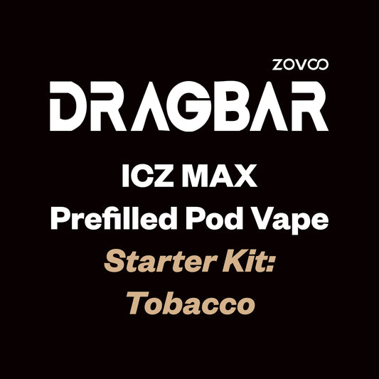 Zovoo Dragbar ICZ 5000 Single Use / Disposable Vape - Tobacco