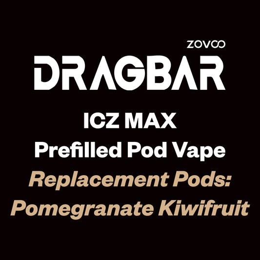 Dragbar ICZ Max Prefilled Pod (10000 Puff) - Pomegranate Kiwifruit
