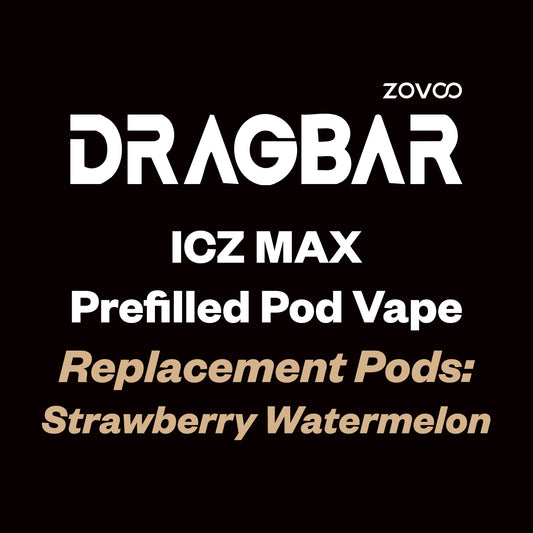 Dragbar ICZ Max Prefilled Pod (10000 Puff) - Strawberry Watermelon - Vapourium