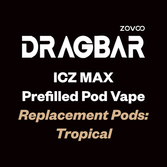 DRAGBAR ICZ MAX PREFILLED POD 10000 PUFFS - Tropical - Vapourium
