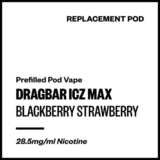 Dragbar ICZ Max - Blackberry Strawberry (Replacement Pod) | Vapourium NZ