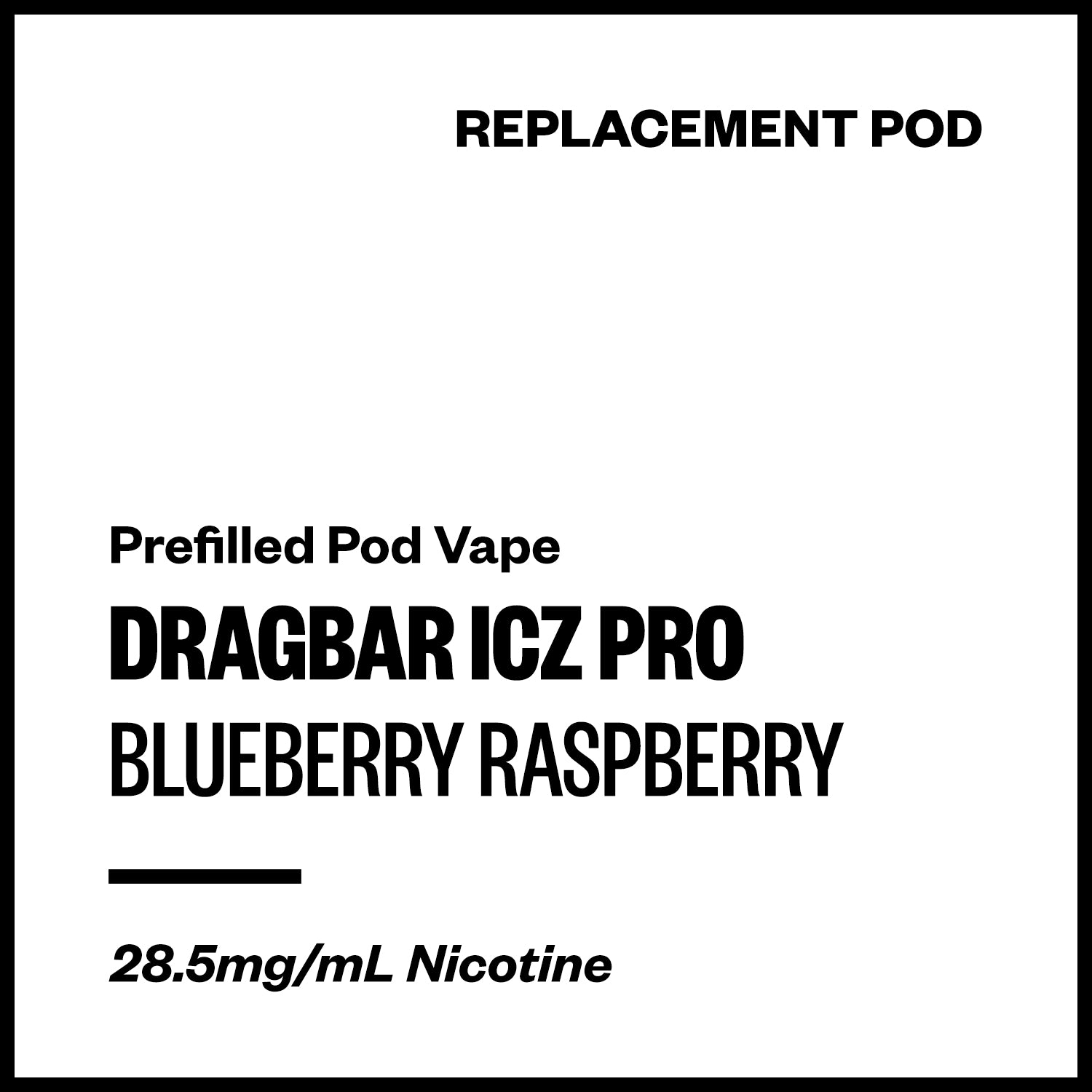 Dragbar ICZ Pro - Blueberry Raspberry (Replacement Pod) | Vapourium NZ