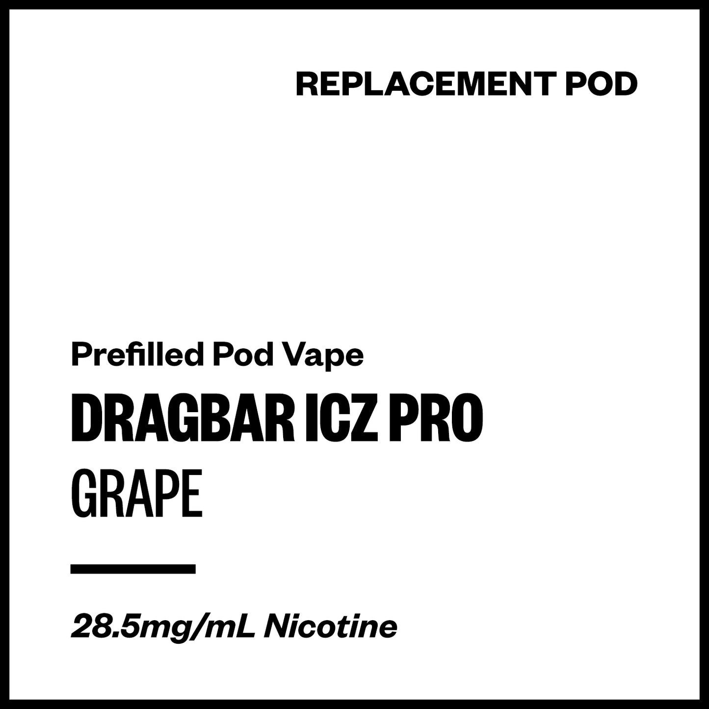 Dragbar ICZ Pro - Grape (Replacement Pod) | Vapourium NZ