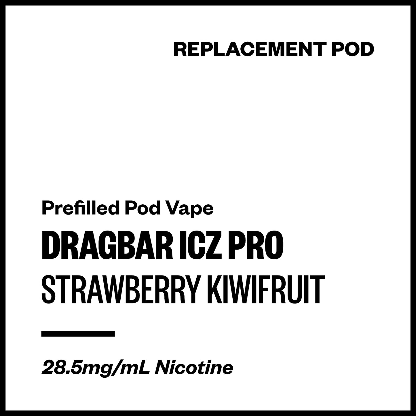 Dragbar ICZ Pro - Strawberry Kiwifruit (Replacement Pod) | Vapourium NZ