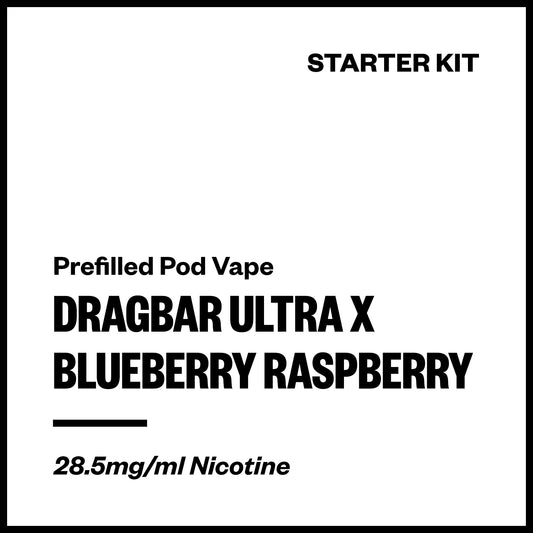 Dragbar Ultra X - Blueberry Raspberry (Starter Kit) | Vapourium NZ