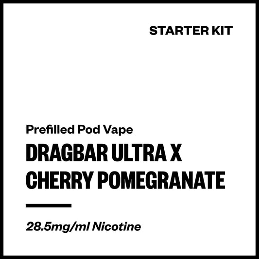 Dragbar Ultra X - Cherry Pomegranate (Starter Kit) | Vapourium NZ