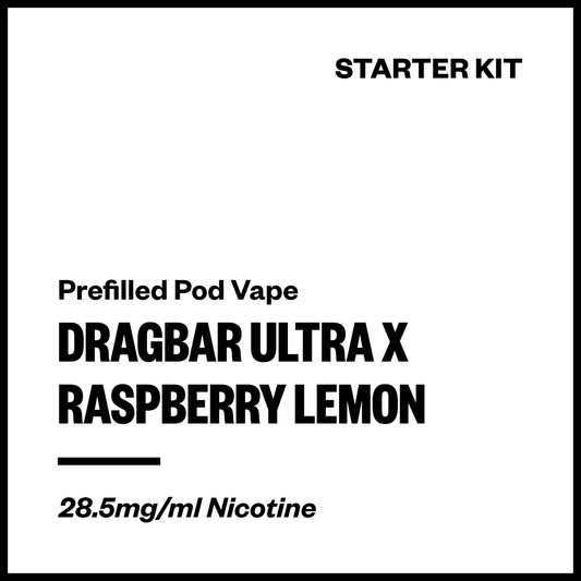 Dragbar Ultra X - Raspberry Lemon (Starter Kit) | Vapourium NZ