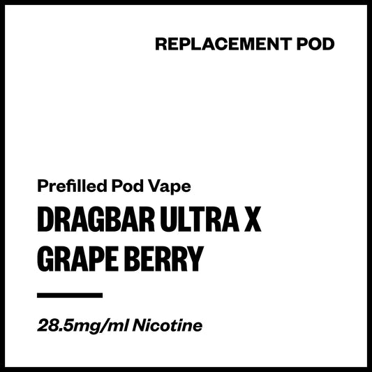 Dragbar Ultra X - Grape Berry (Replacement Pod) | Vapourium NZ