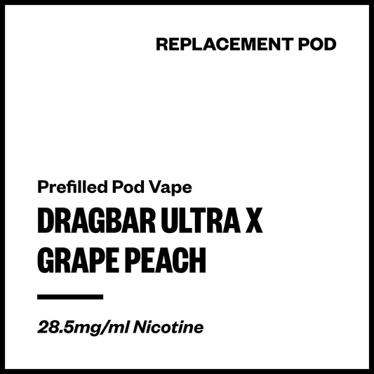 Dragbar Ultra X - Grape Peach (Replacement Pod) | Vapourium NZ
