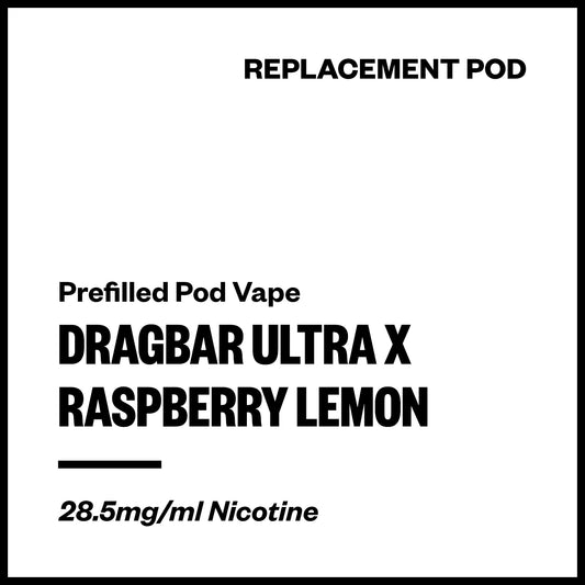 Dragbar Ultra X - Raspberry Lemon (Replacement Pod) | Vapourium NZ