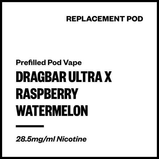 Dragbar Ultra X - Raspberry Watermelon (Replacement Pod) | Vapourium NZ