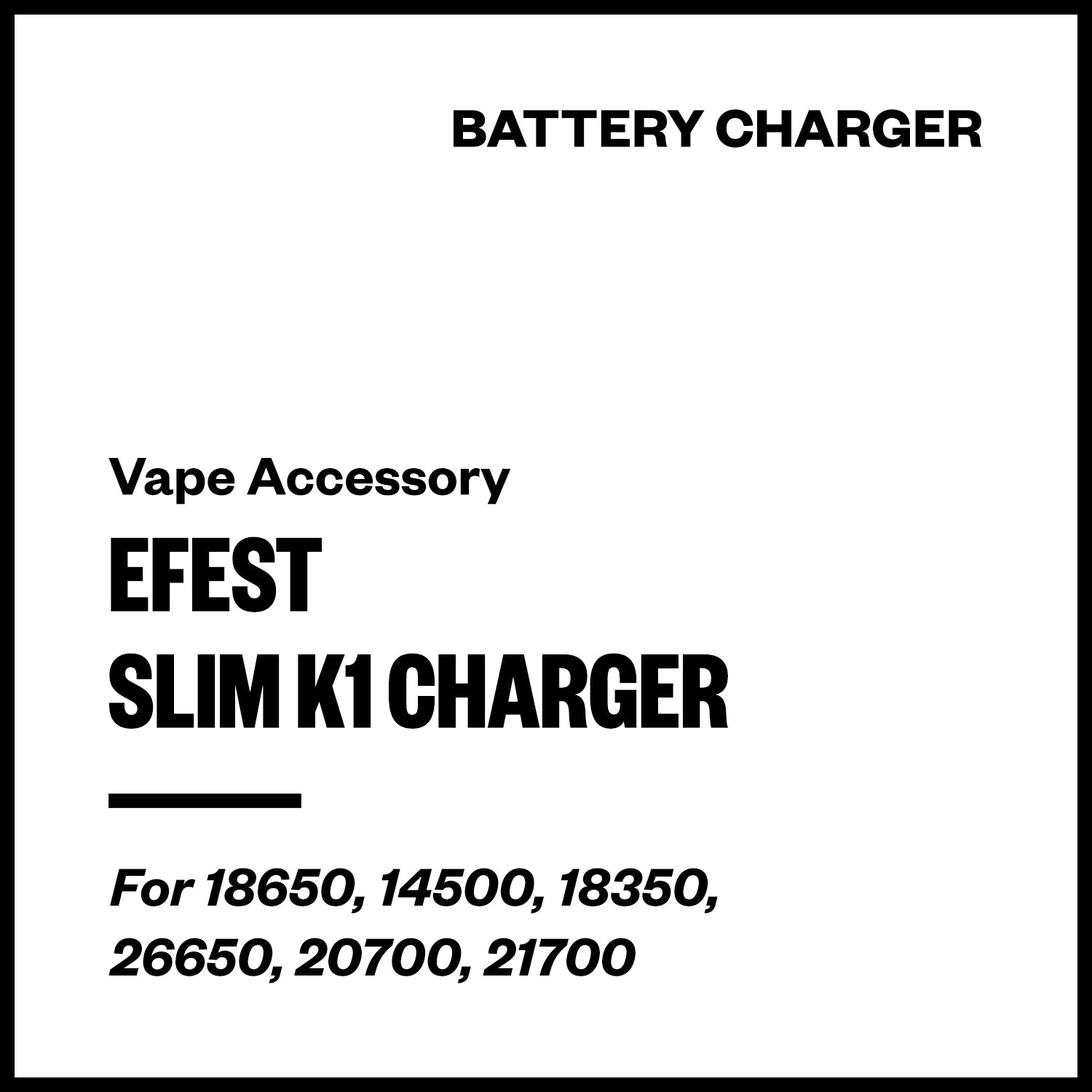 Efest Slim K1 Charger | Vapourium NZ