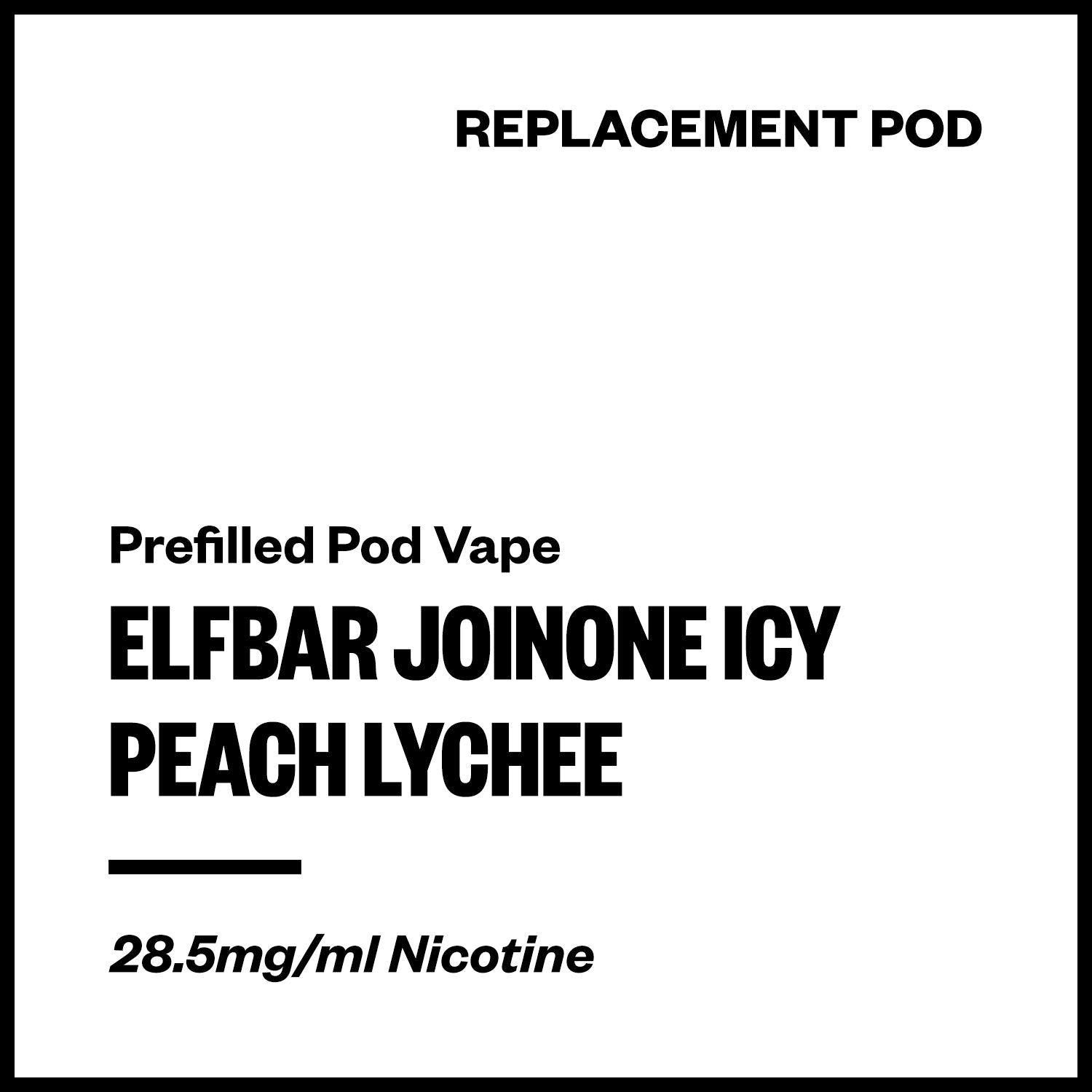 Elfbar JoinOne Icy - Peach Lychee (Replacement Pod) | Vapourium NZ