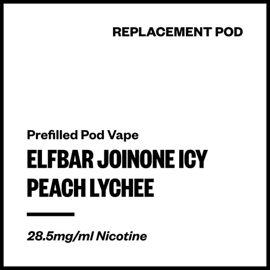 Elfbar JoinOne Icy - Peach Lychee (Replacement Pod) | Vapourium NZ