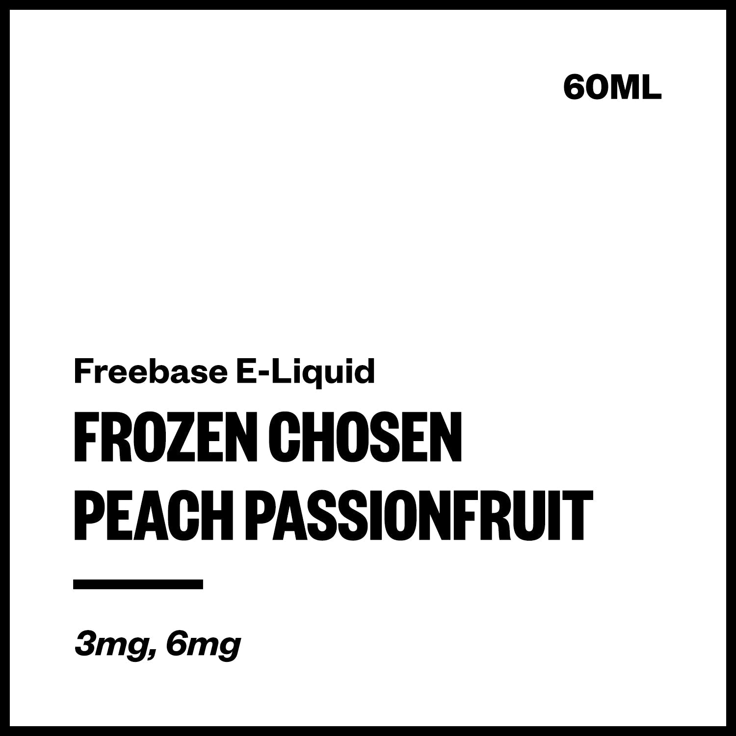 Frozen Chosen - Peach Passionfruit - 60ml | Vapourium NZ