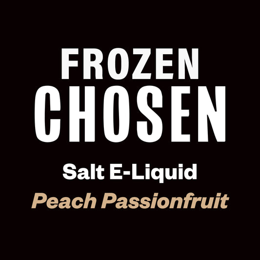 Frozen Chosen Salts - Peach Passionfruit - 30ml - 30ml - Vapourium, Buy Vape NZ, Ecig, Vape Pens, Ejuice/Eliquid, Christchurch, Dunedin, Timaru