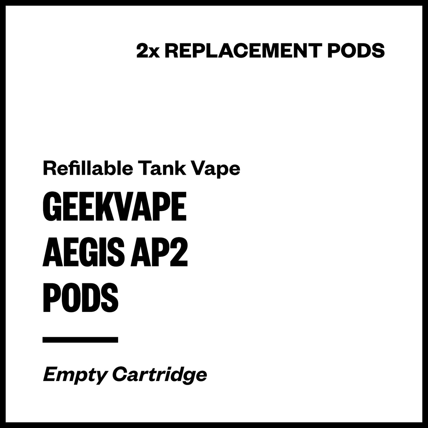 Geekvape Aegis AP2 Replacement Pods (2 Pack) | Vapourium NZ