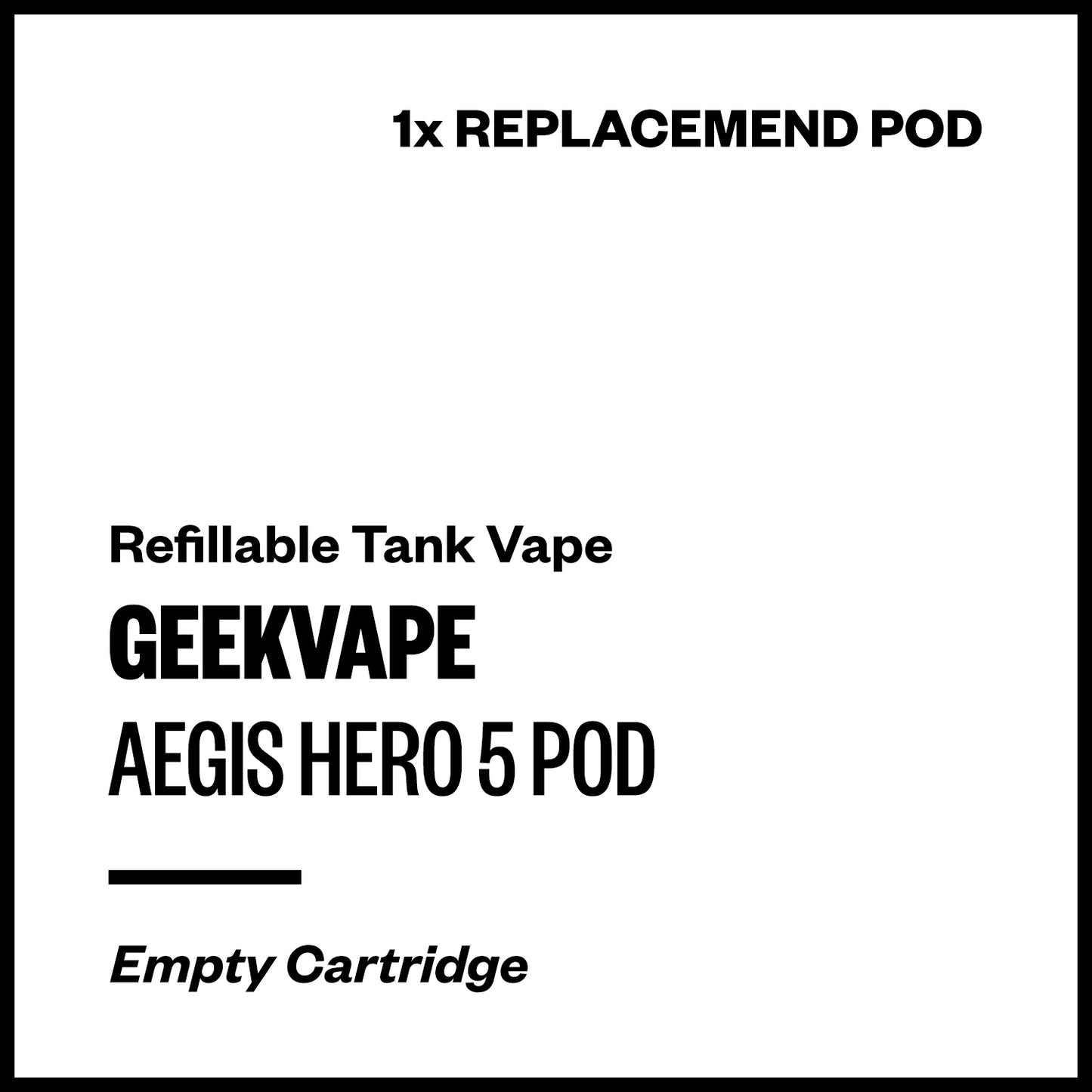 Geekvape Aegis Hero 5 Empty Pod Cartridge | Vapourium NZ