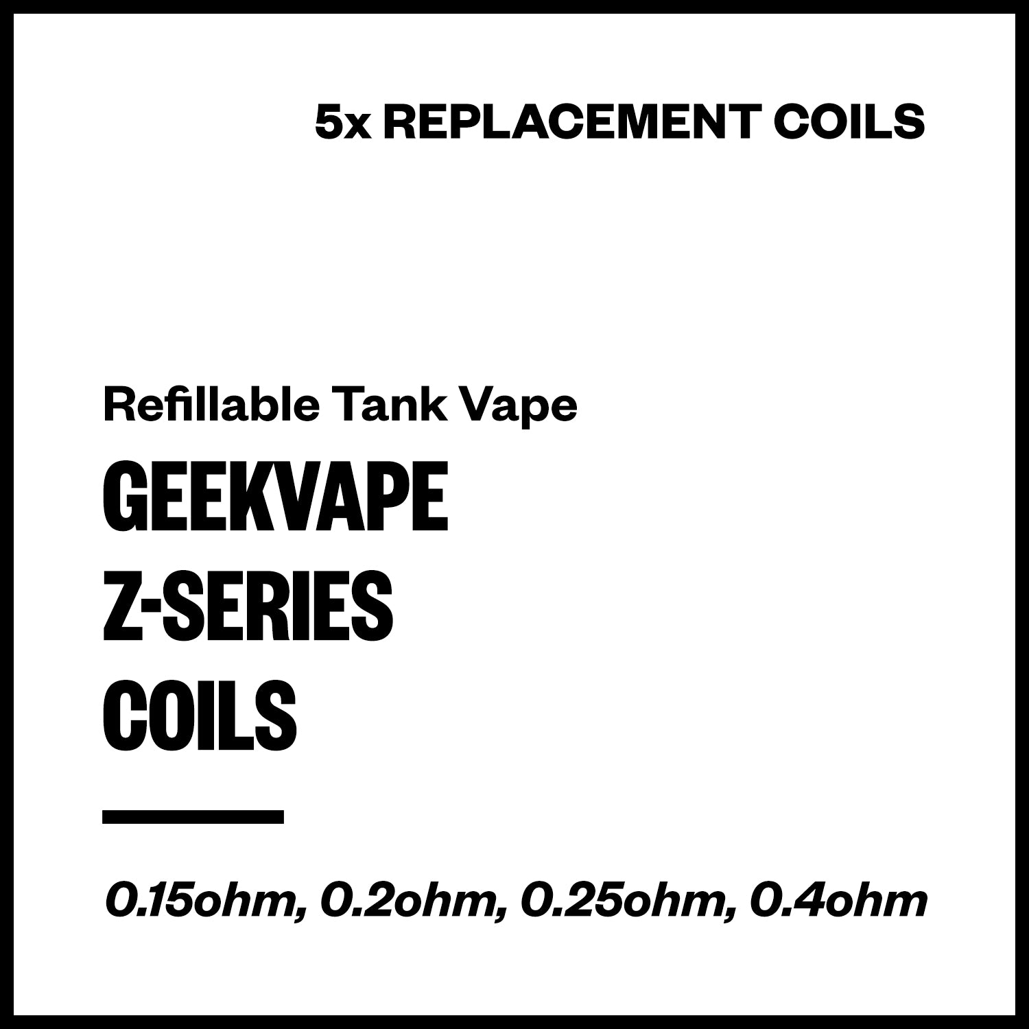 Geekvape Z-Series Coils (5 Pack) | Vapourium NZ