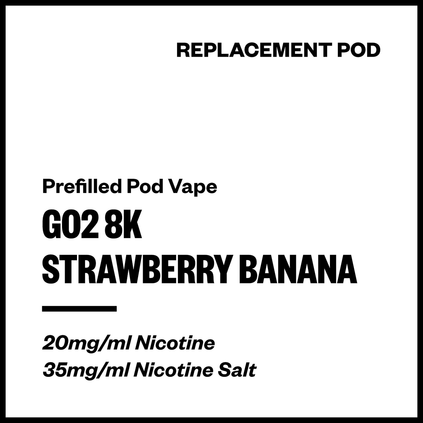 Go2 8K Strawberry Banana Replacement Pod – Vapourium NZ