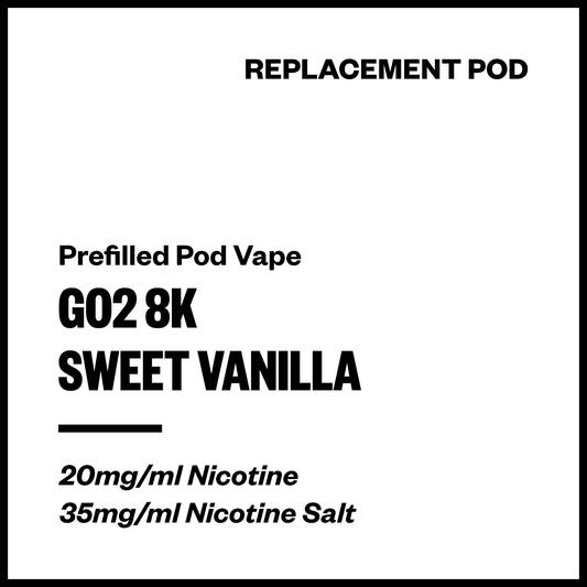 Go2 8K - Sweet Vanilla (Replacement Pod) | Vapourium NZ