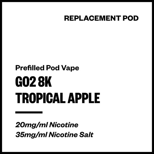  Go2 8K Tropical Apple Replacement Pod – Vapourium NZ
