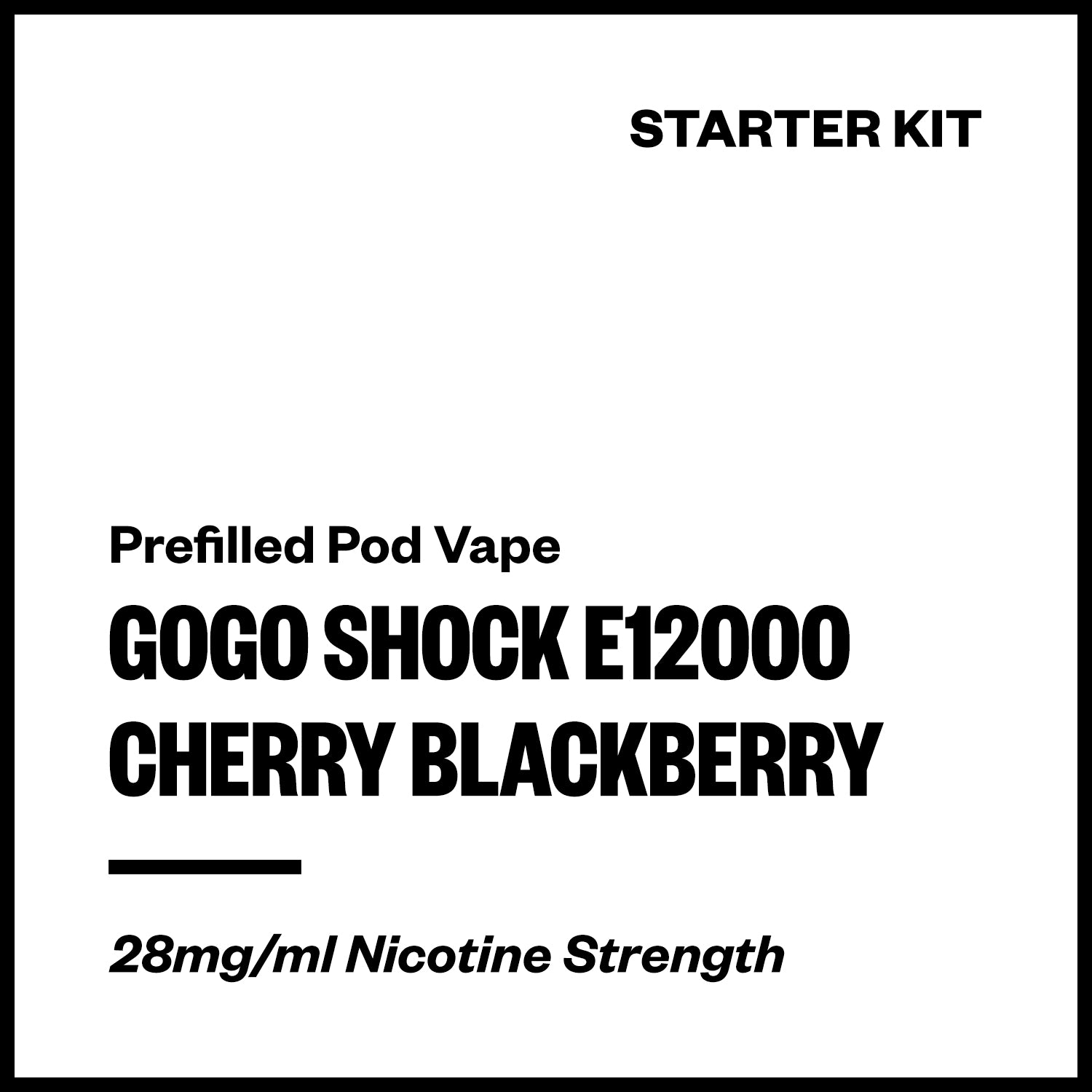GoGo Shock E12000 - Cherry Blackberry (Starter Kit) | Vapourium NZ