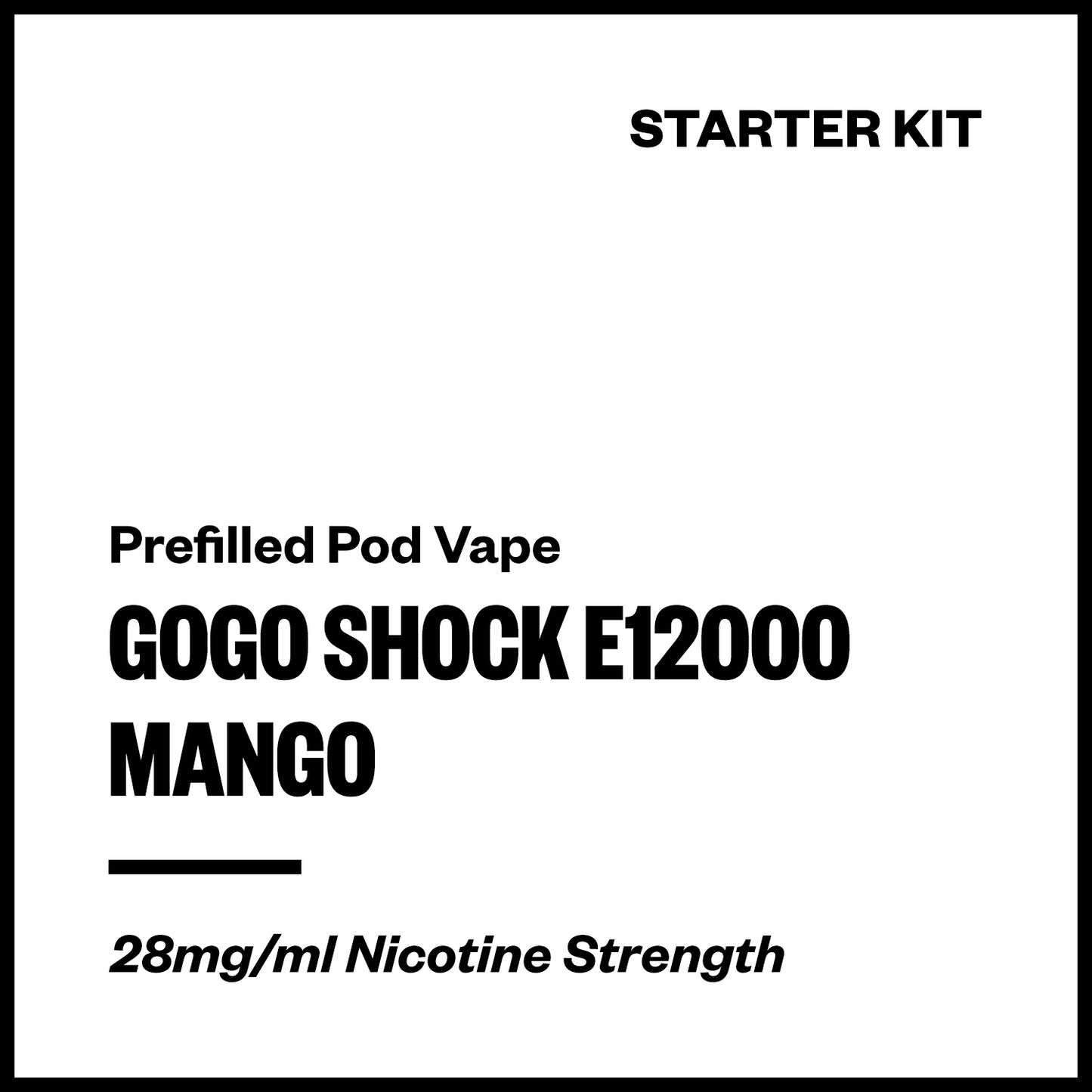 GoGo Shock E12000 - Mango (Starter Kit) | Vapourium NZ