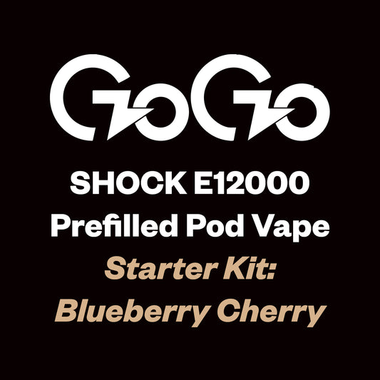 GoGo Shock E12000 Kit (12,000 Puffs) - Blueberry Cherry