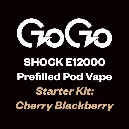 GoGo Shock E12000 Kit (12,000 Puffs) - Cherry Blackberry