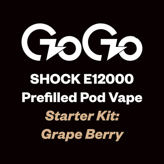 GoGo Shock E12000 Kit (12,000 Puffs) - Grape Berry