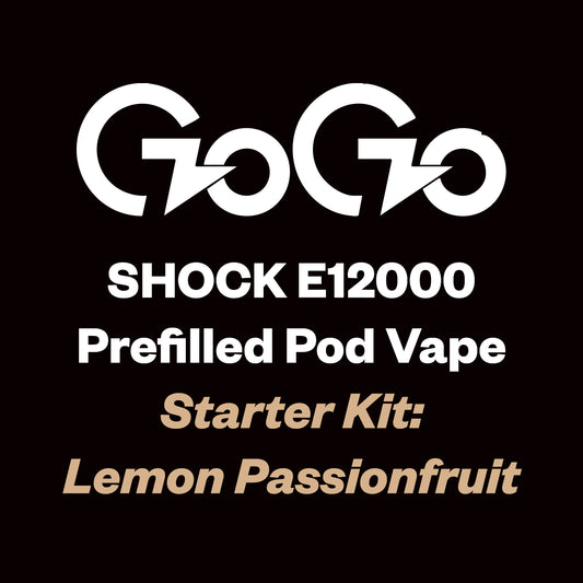 GoGo Shock E12000 Kit (12,000 Puffs) - Lemon Passionfruit