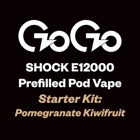 GoGo Shock E12000 Kit (12,000 Puffs) - Pomegranate Kiwifruit
