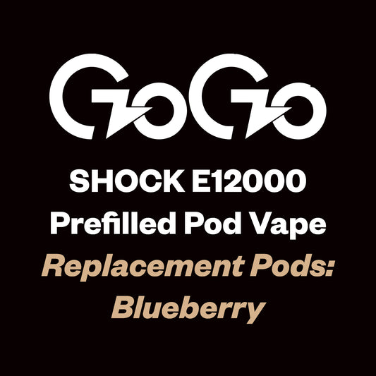 GoGo Shock E12000 Replacement Pod (12,000 Puffs) - Blueberry