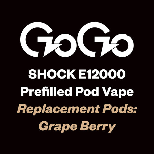 GoGo Shock E12000 Replacement Pod (12,000 Puffs) - Grape Berry
