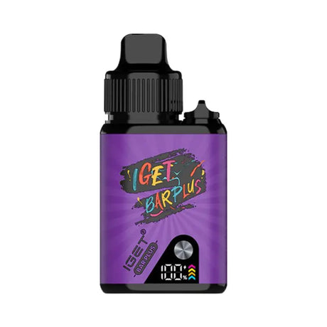 IGET Bar Plus Pre-filled Pod Kit - Grape - Vapourium Vape Shop NZ, Vape NZ, Disposable Vapes NZ, ZipPay/Afterpay Vape NZ, Vape Juice, Eliquid, Nic Salts, Freebase, Vaporium, Vapourium, Christchurch, Dunedin, Timaru.