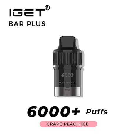 IGET Bar Plus - Pre-filled Replacement Pod - Grape Peach - Vapourium Vape Shop NZ, Vape NZ, Disposable Vapes NZ, ZipPay/Afterpay Vape NZ, Vape Juice, Eliquid, Nic Salts, Freebase, Vaporium, Vapourium, Christchurch, Dunedin, Timaru.