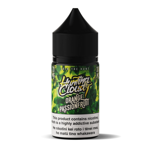 Hunting Cloudz - Orange Passionfruit (ex-Mandarin Harvest) - Nicotine Salt - 30ml - Vapourium Vape Shop NZ, Vape NZ, Disposable Vapes NZ, ZipPay/Afterpay Vape NZ, Vape Juice, Eliquid, Nic Salts, Freebase, Vaporium, Vapourium, Christchurch, Dunedin, Timaru.