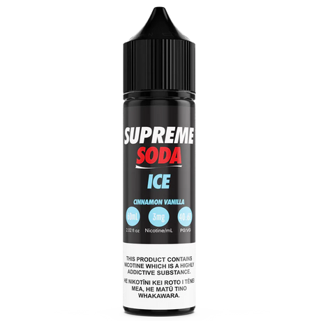 Supreme Soda (ICE) - Cinnamon Vanilla (ex-Ice Cola) - 60ml - Vapourium Vape Shop NZ, Vape NZ, Disposable Vapes NZ, ZipPay/Afterpay Vape NZ, Vape Juice, Eliquid, Nic Salts, Freebase, Vaporium, Vapourium, Christchurch, Dunedin, Timaru.