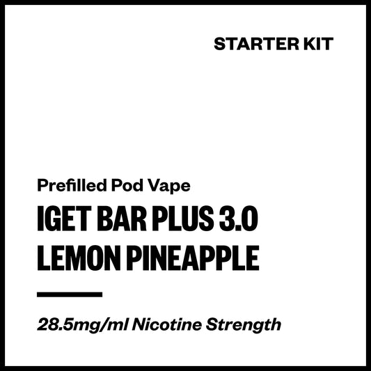 IGET Bar Plus 3.0 - Lemon Pineapple (Starter Kit) | Vapourium NZ