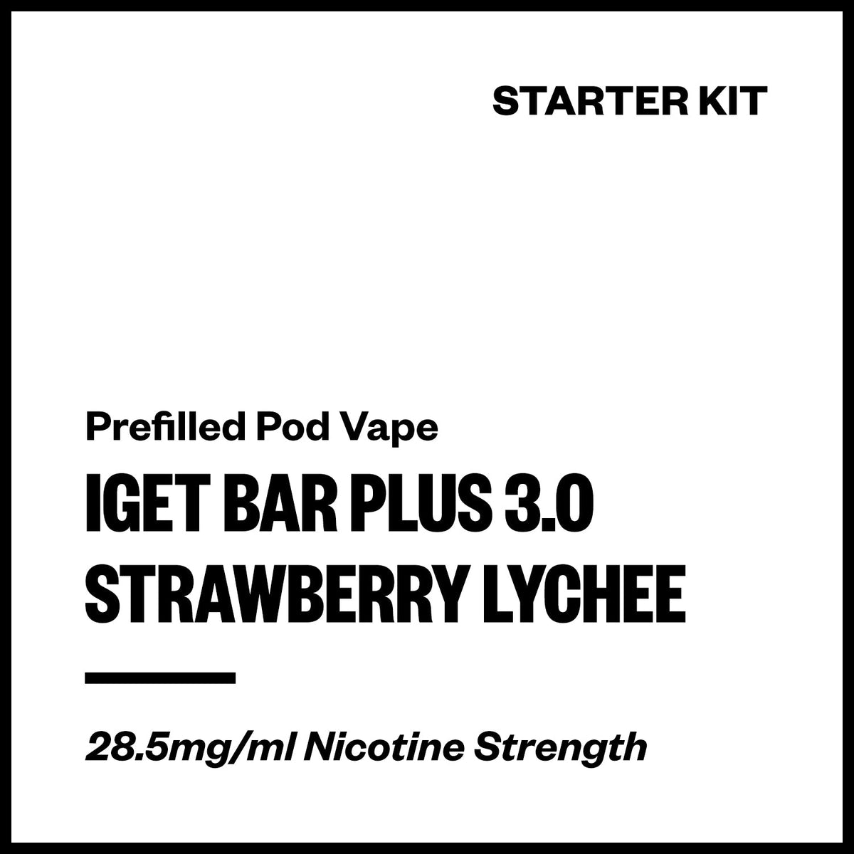 IGET Bar Plus 3.0 Starter Kit - Strawberry Lychee