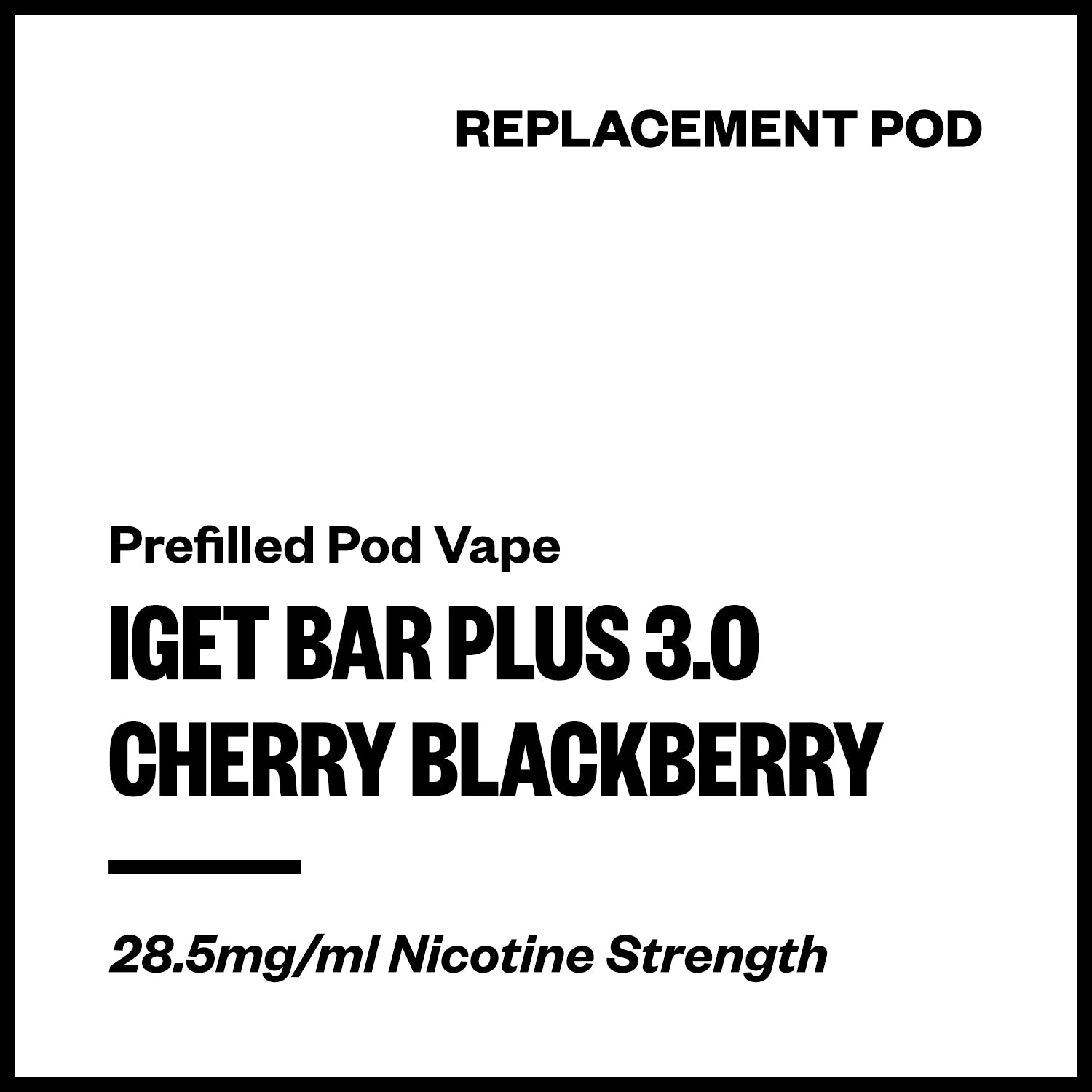 IGET Bar Plus 3.0 - Cherry Blackberry (Replacement Pod) | Vapourium NZ