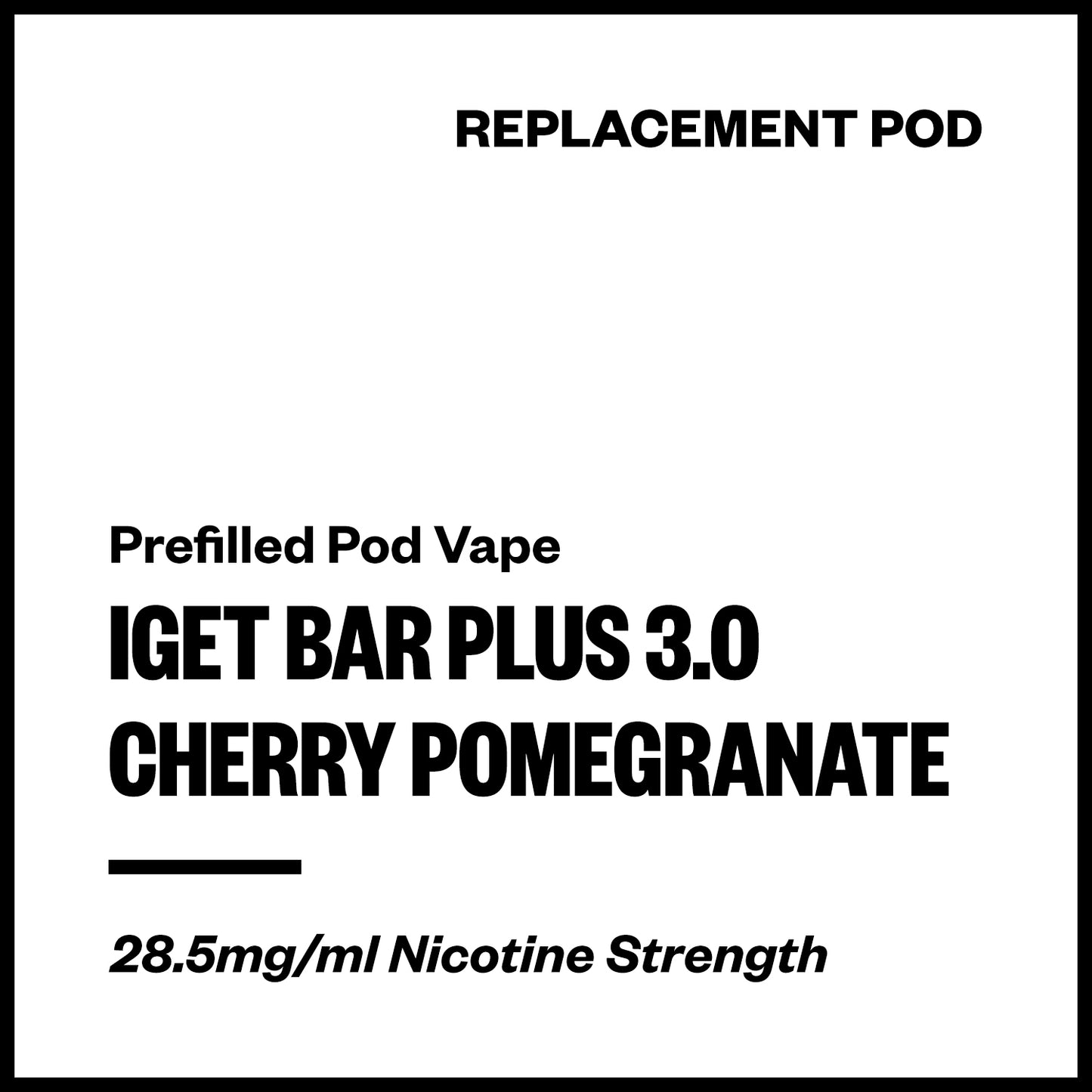 IGET Bar Plus 3.0 - Cherry Pomegranate (Replacement Pod) | Vapourium NZ