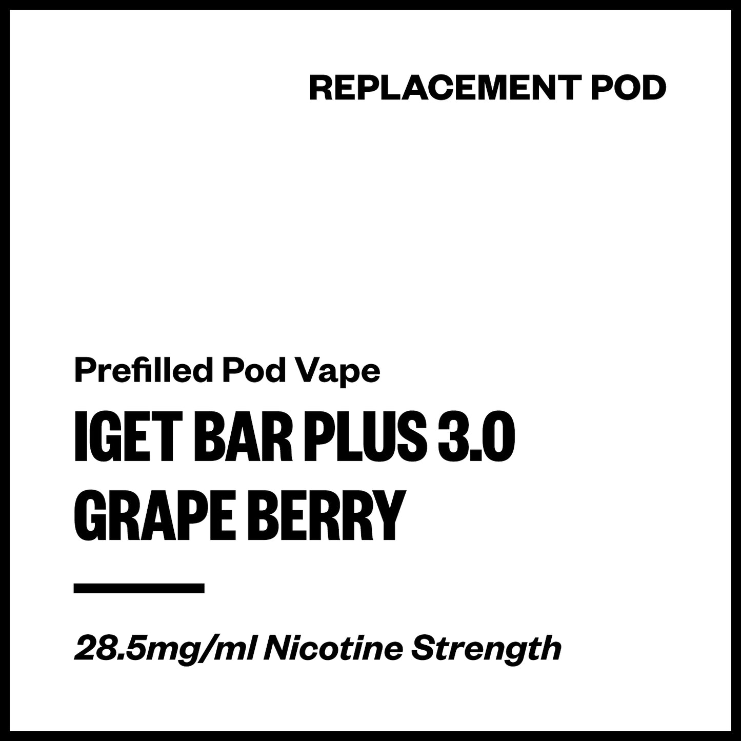 IGET Bar Plus 3.0 - Grape Berry (Replacement Pod) | Vapourium NZ