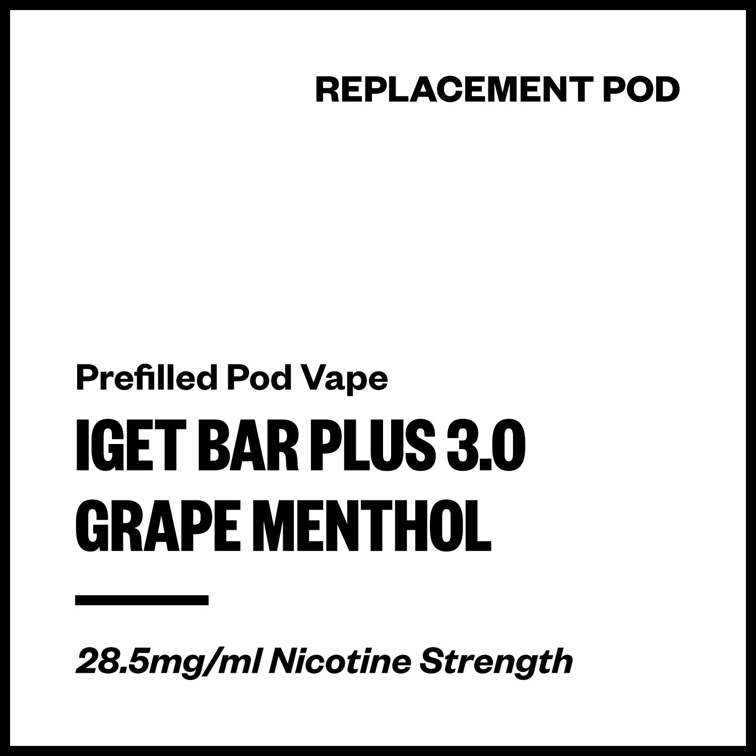 IGET Bar Plus 3.0 - Grape Menthol (Replacement Pod) | Vapourium NZ
